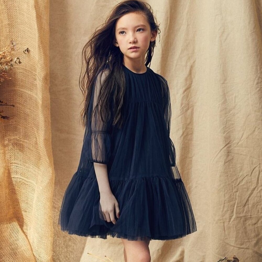 Nellystella Alice Dress in Navy Sizes 3, 4